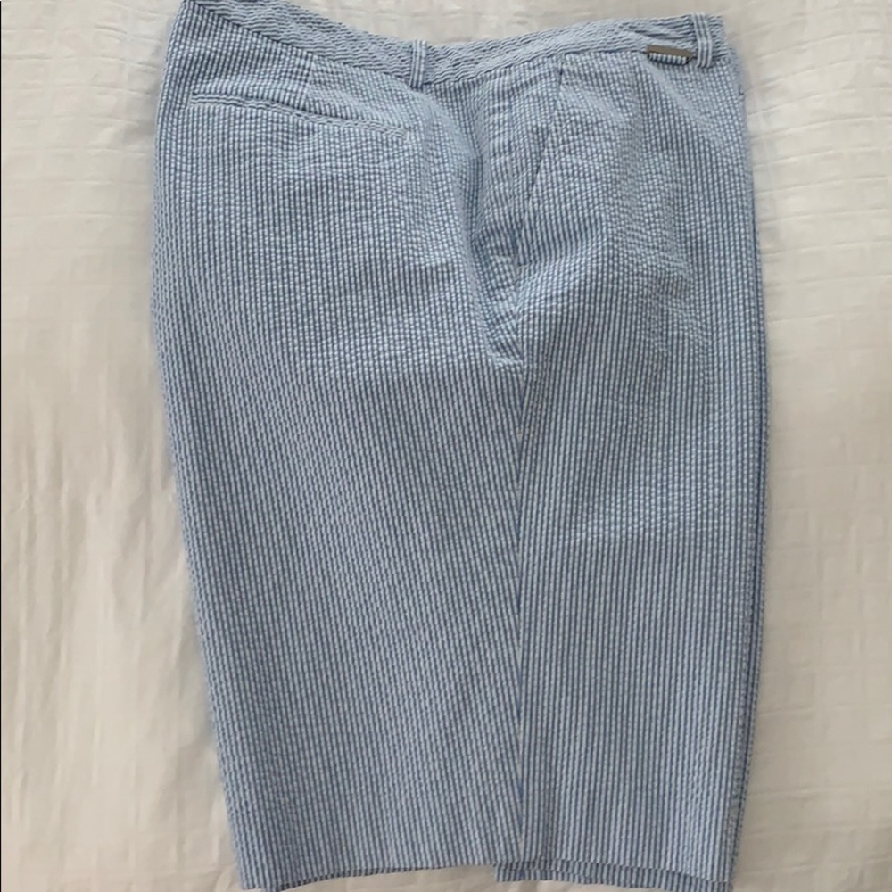 NWOT Ralph Lauren blue/white walking shorts sz 16